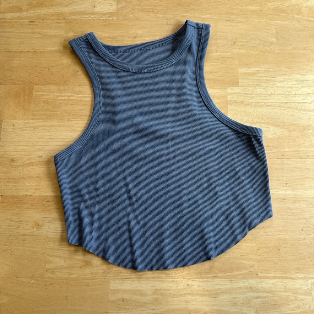 Women's Grey Crop top tank top